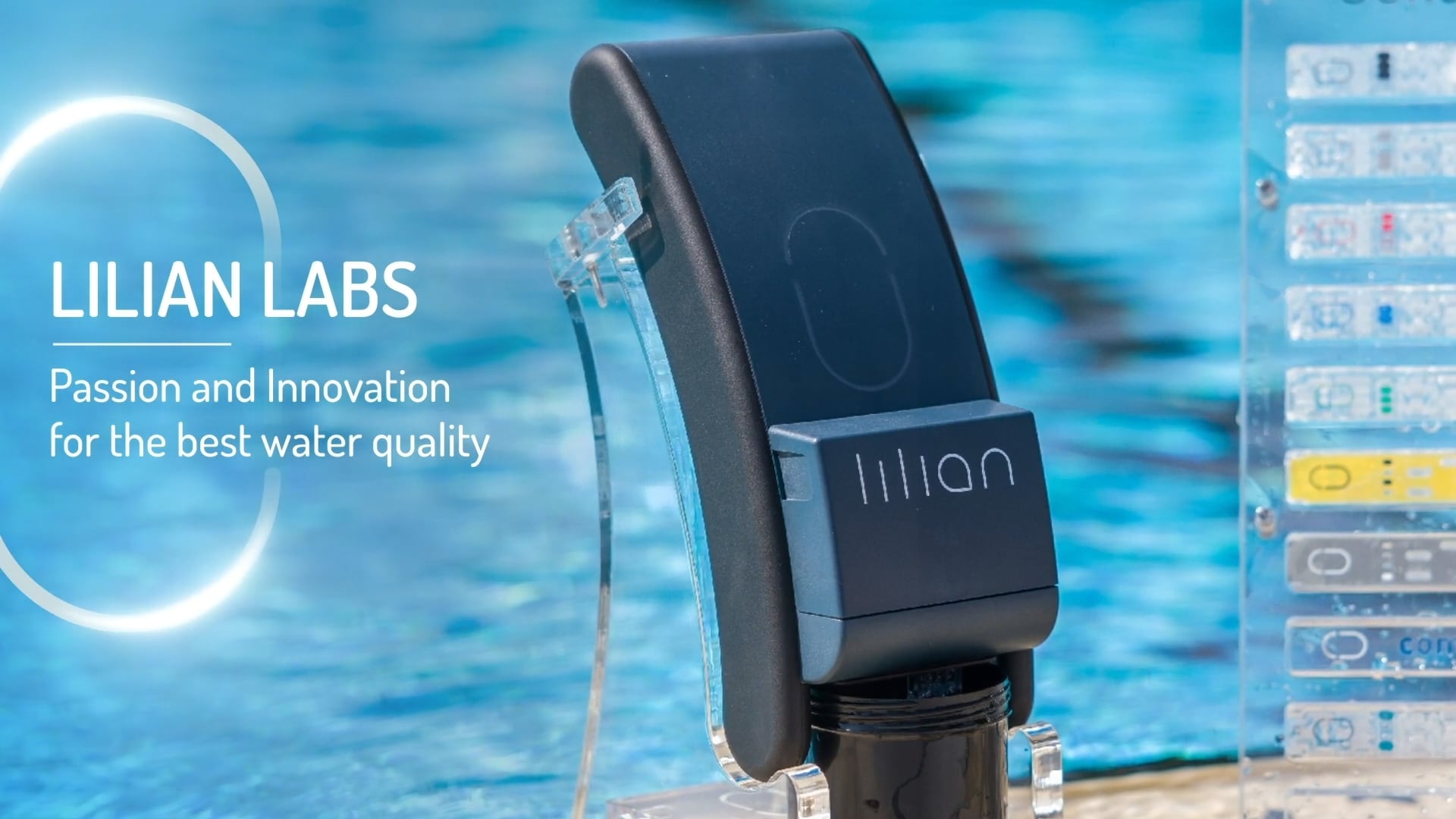 Water testing device product film
