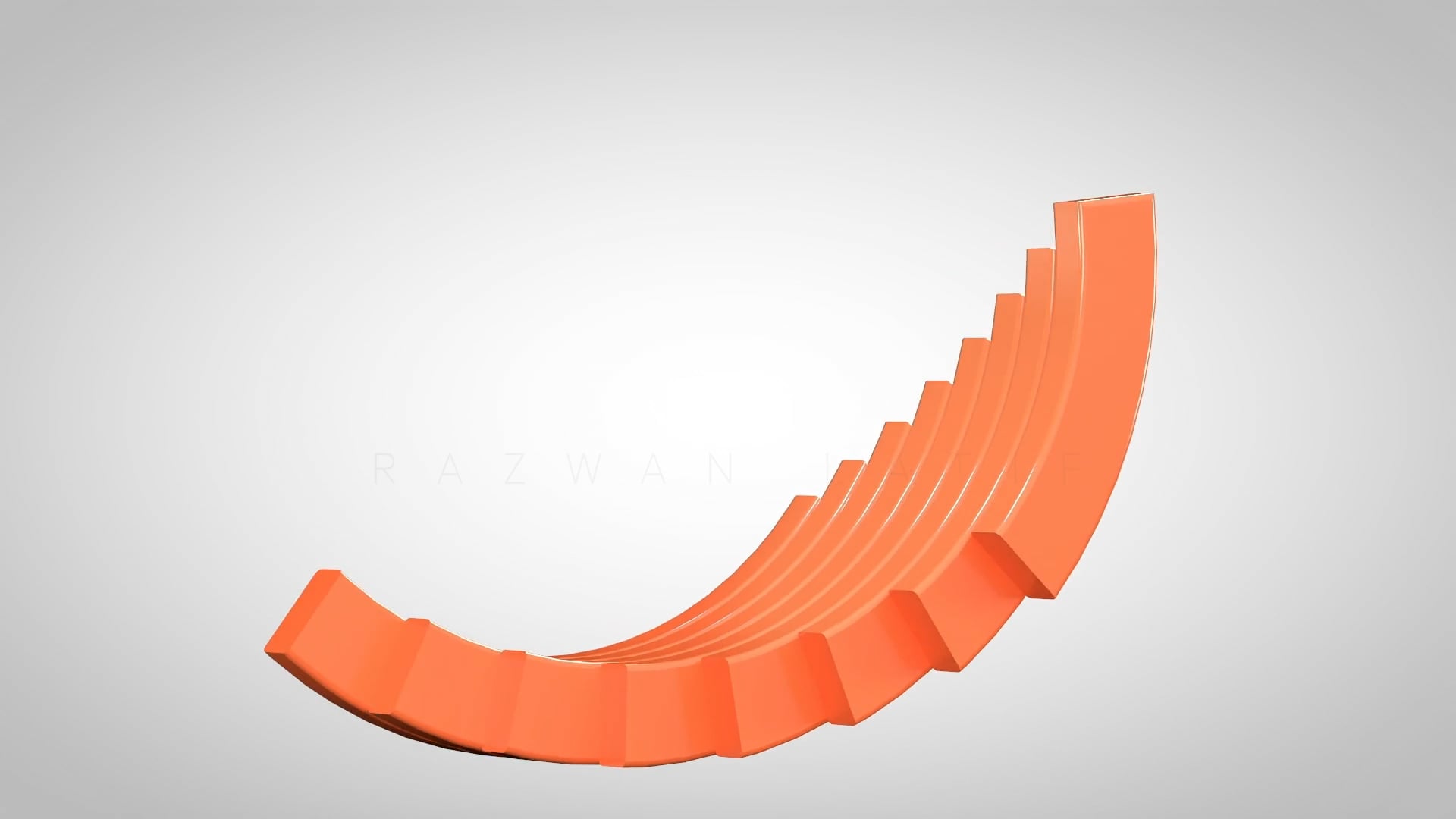 Extruded 3D logo reveal